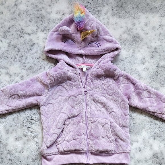 18-24 month Girls Unicorn Hoodie - Picture 1 of 2